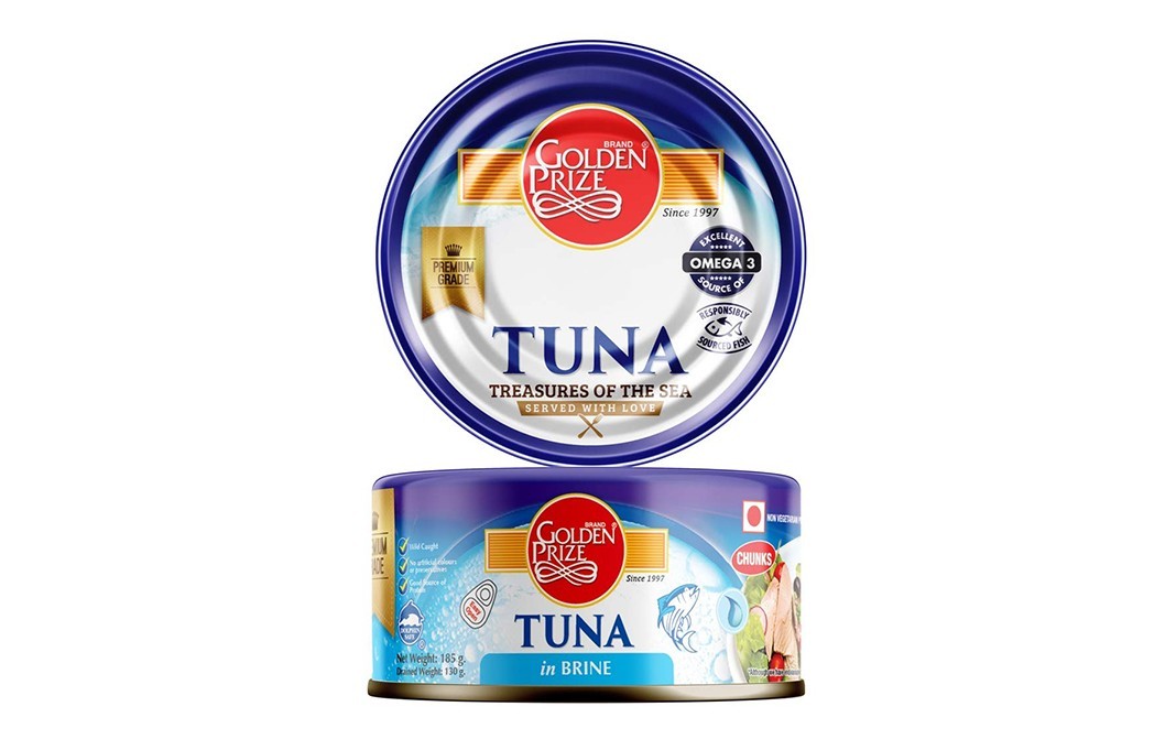 Golden Prize Tuna Chunks in Brine    Tin  180 grams